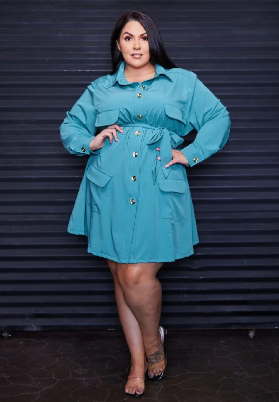 Charly Trench Dress Trendy Long Wool Trench