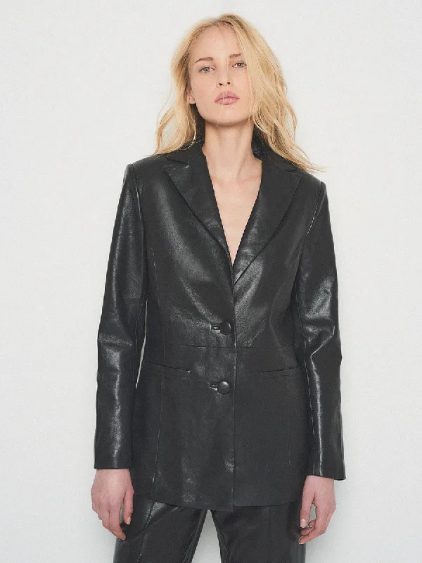 JORDAN RECYCLED LEATHER BLAZER Women's Vintage Suit