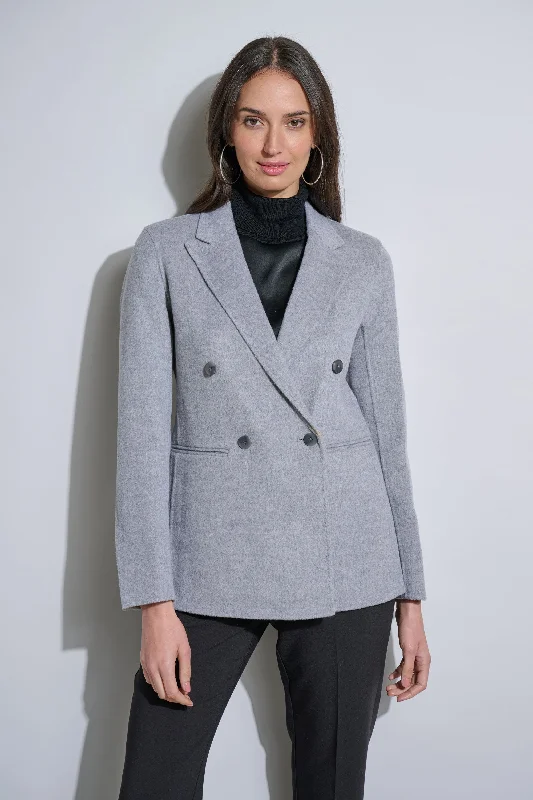 Wool Double Breasted Blazer Women's Wedding Blazer