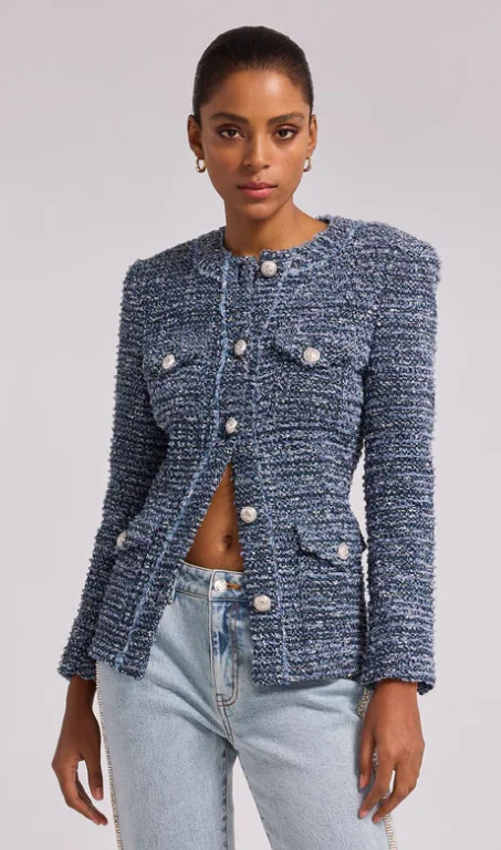 Larsa Tweed Blazer Women's Elegant Jacket