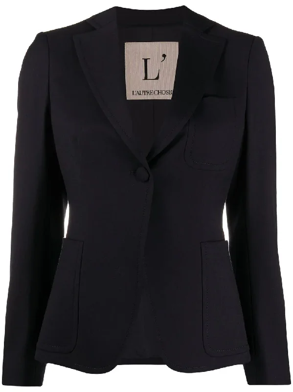 L'AUTRE CHOSE single-breasted slim blazer Women's Elegant Suit