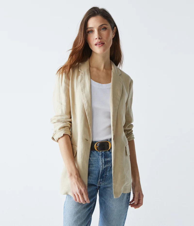 Lottie Linen Blazer Women's Simple Jacket
