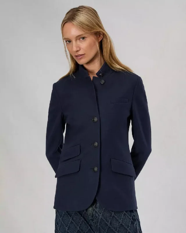 Rag & Bone - Slade Cropped Blazer in navy Women's Luxurious Suit