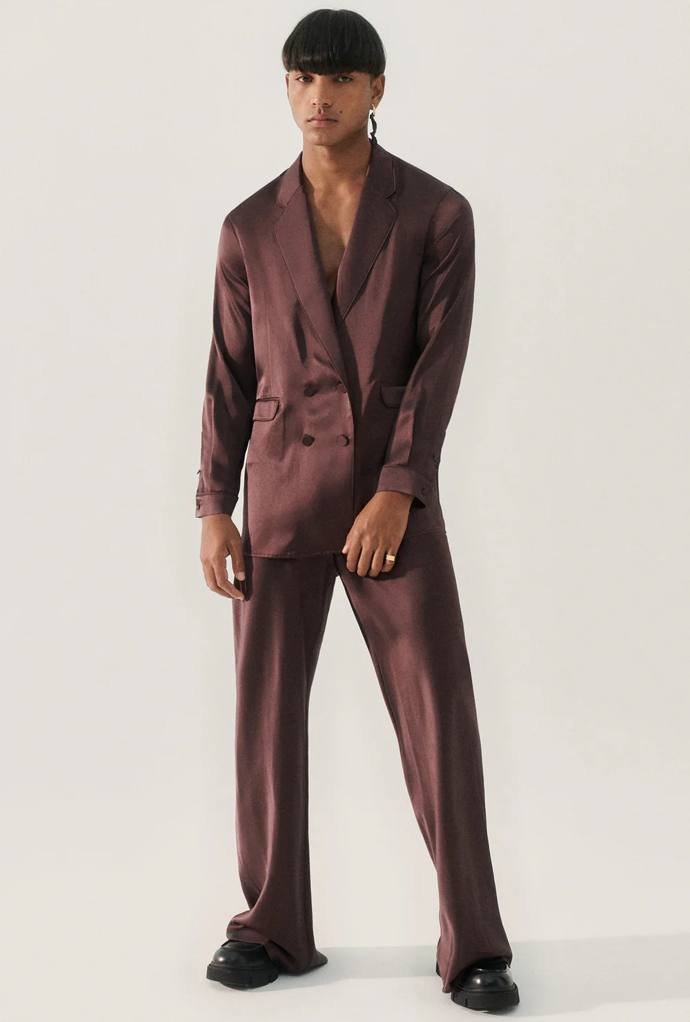 RELAXED BLAZER CACAO Women's Trendy Jacket
