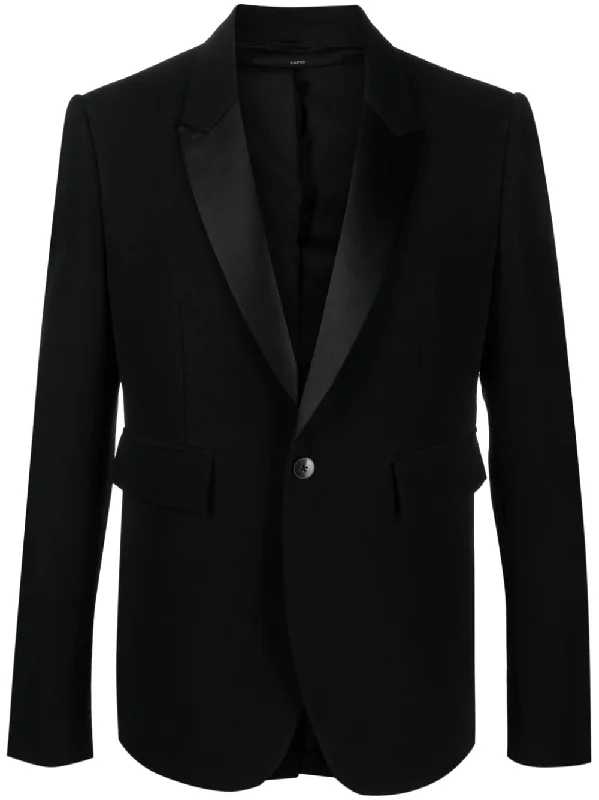 single-breasted cotton-wool blazer Women's Fashion Blazer