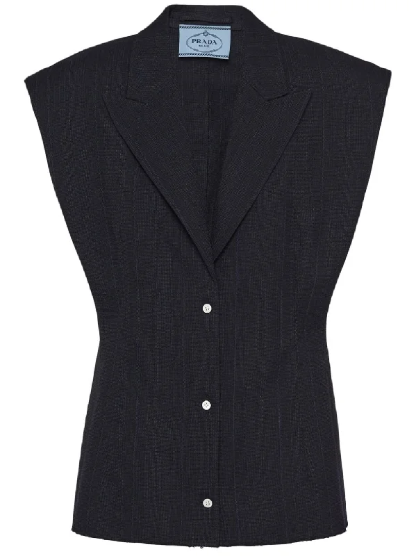 sleeveless wool blazer Women's Premium Blazer
