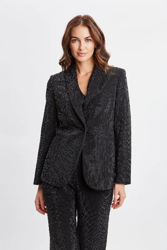 Rhinestone Embellished Blazer Women's Fashion Blazer