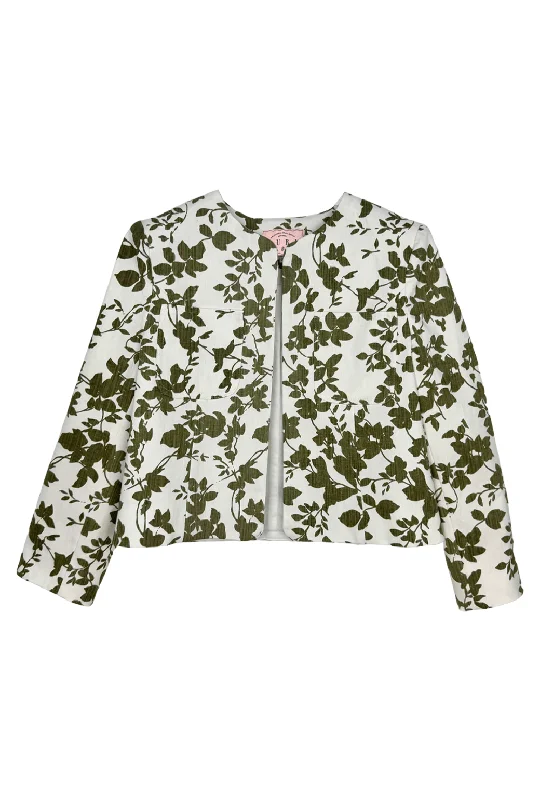 The Everyday Blazer - Green Floral Women's Vintage Suit