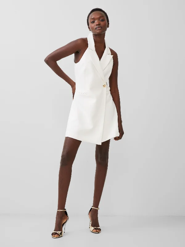 Whisper Halter Blazer Dress Women's Premium Blazer