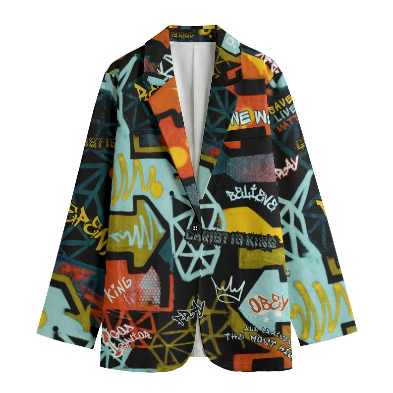 Women's GRAFFITI GOD Leisure Blazer Women's Travel Jacket