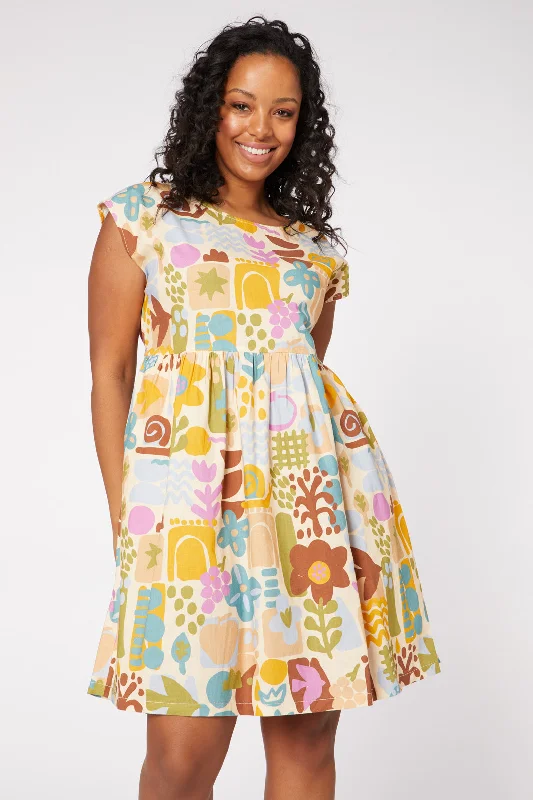 60S Craft Dress Tunics Fashionable trendy