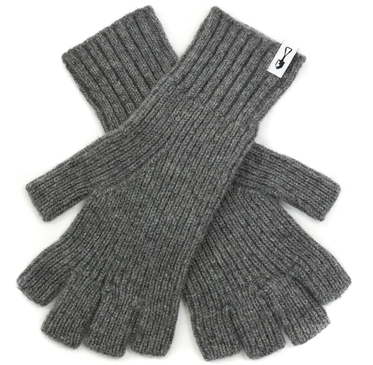 American Trench | Fingerless Cashmere Gloves Sophisticated Long Trench Jacket