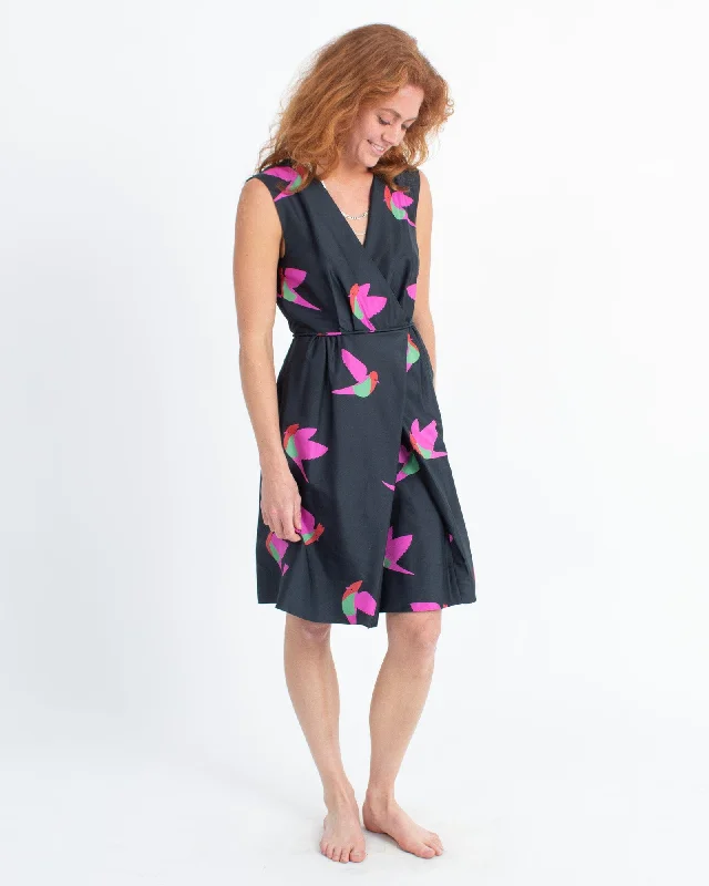 Bird Print Cocktail Dress Tunics New arrival