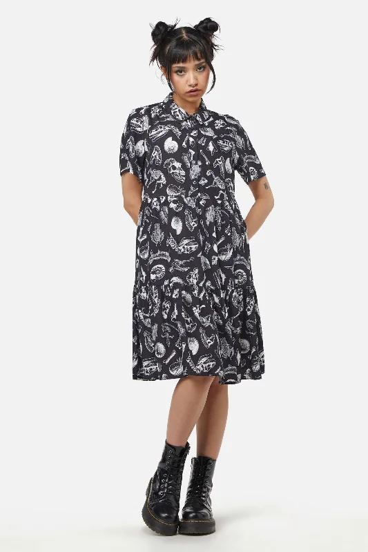 Body Fossils Printed Dress Tunics Timeless classic