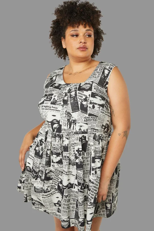 Curve Extraterrestrial Dress Tunics stripes playful