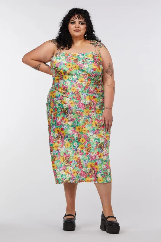 Curve Glade Satin Slip Dress Tunics Luxurious high-end