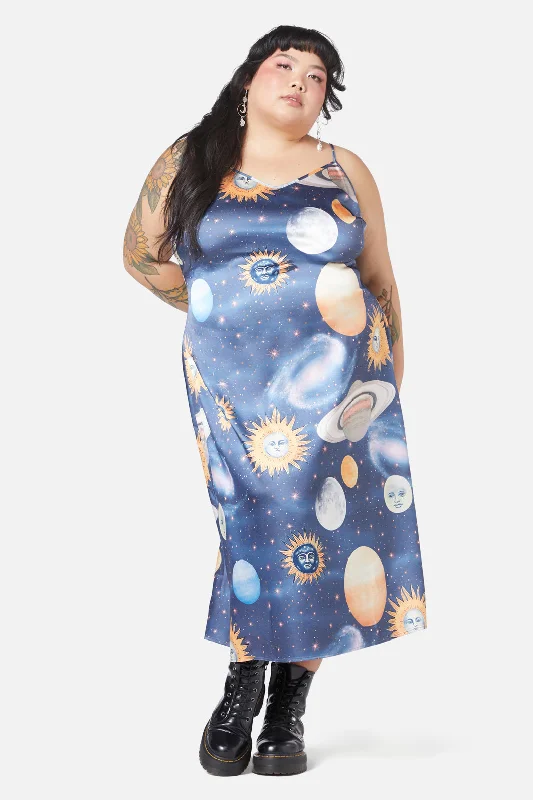 Curve Moonlit Satin Dress Tunics Bridal satin