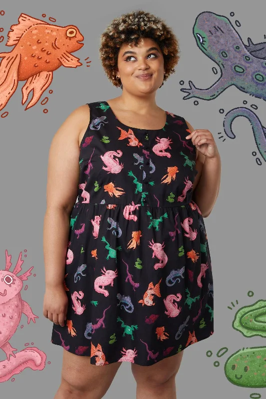 Curve Pond Life Dress Shift Classic Vintage