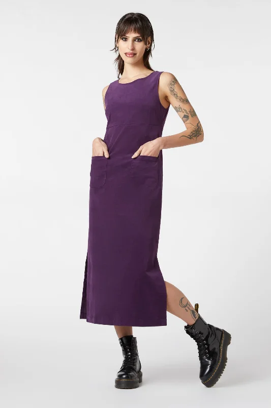 Grapejuice Dress Off-the-shoulder Chic Trendy