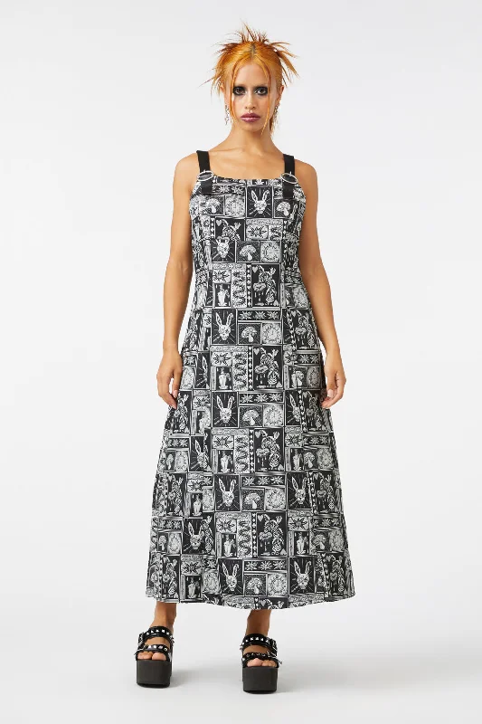No Way Out Dress Square Neckline Feminine