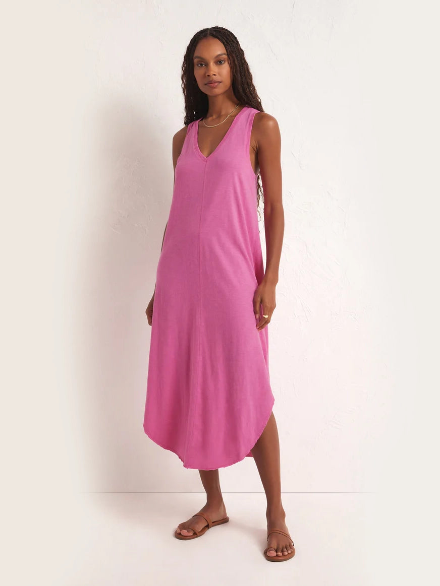 Reverie Slub Dress Heartbreaker Pink by Z Supply Tunics Sale discount