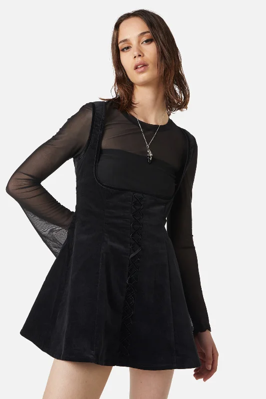 Velvet Underbust Dress Tunics Timeless classic