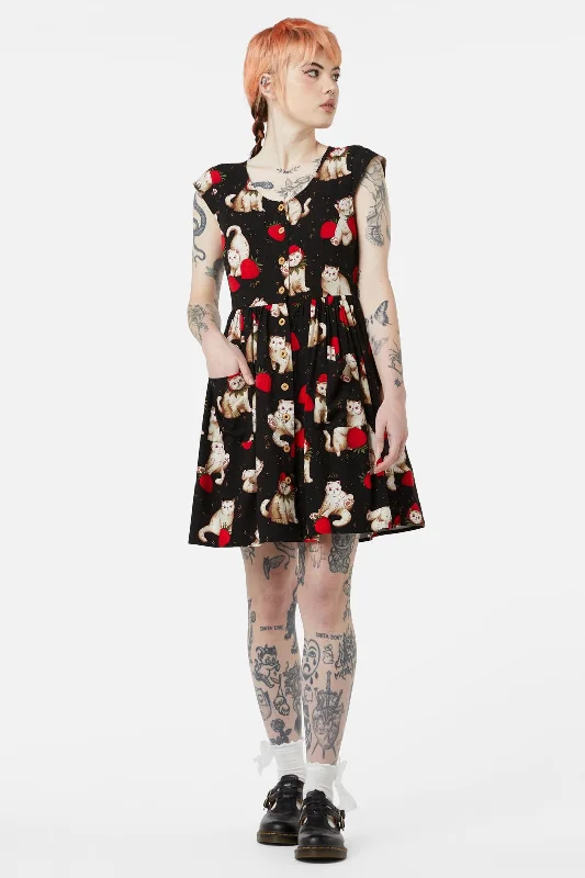 Berry Kitty Summer Dress Tunics Fashionable trendy