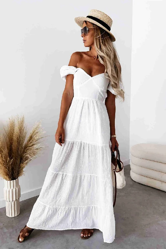 Boho Tie Straps White Summer Dress Casual Short Summer