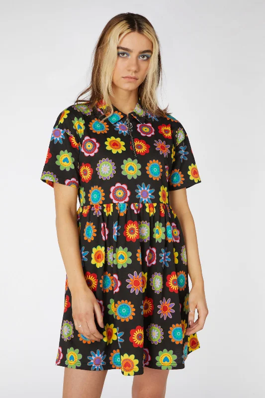 Daisy Jersey Smock Dress Tunics Luxurious high-end