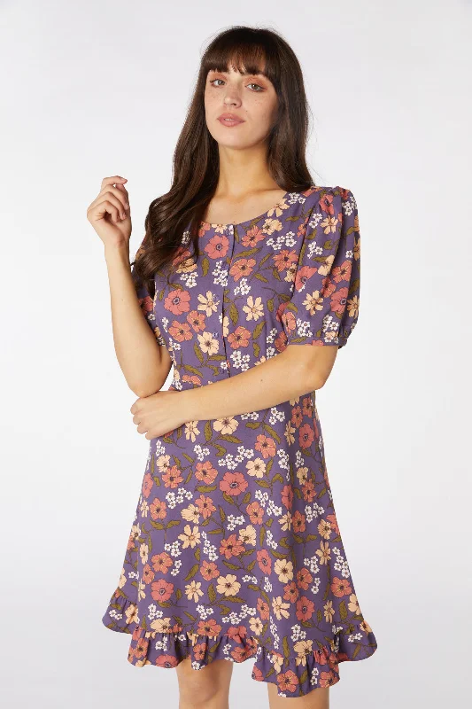 Kayla Floral Dress Tunics Hiking breathable