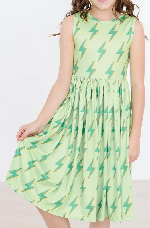 Neon Lightning Tank Twirl Dress Tunics Sophisticated sleek