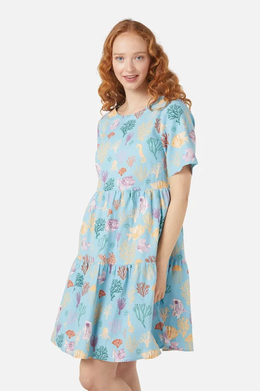 Oceania Smock Dress Tunics Wedding white