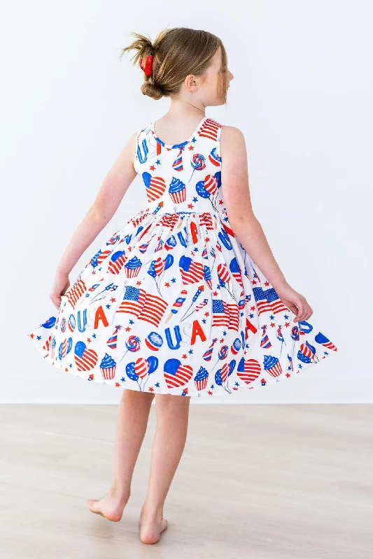 Party in the USA Tank Twirl Dress Tunics Favorite customer