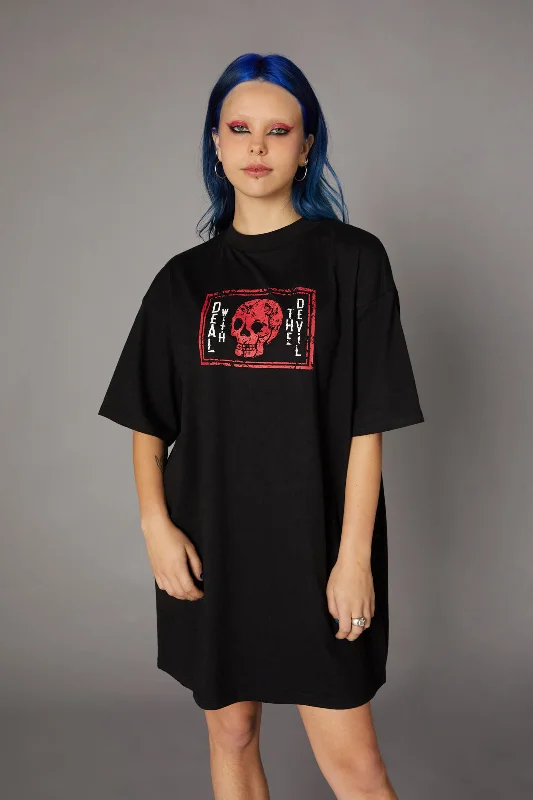 Printed Tee Dress Tunics Office stylish