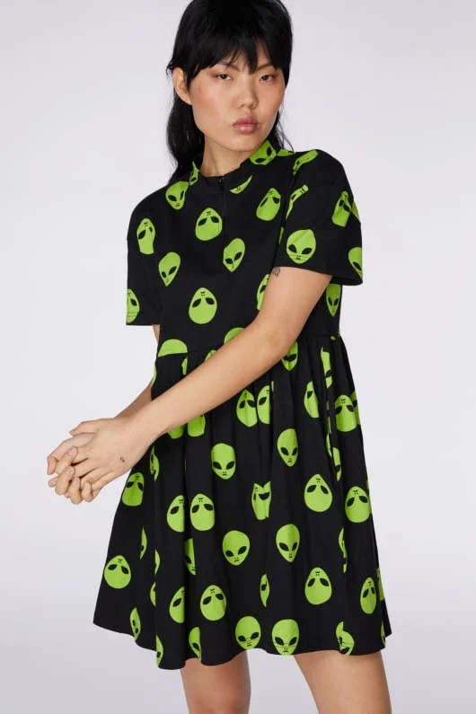Spaced Out Dress Tunics Formal black