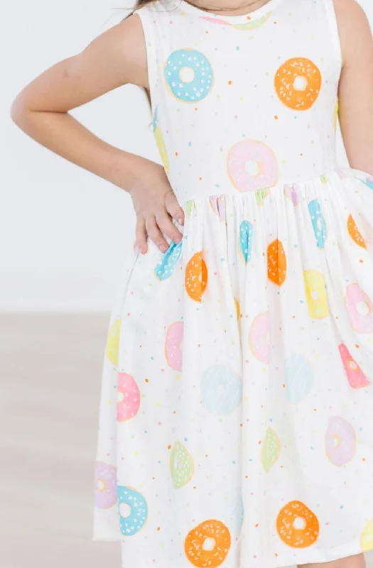 SALE Sprinkle Donut Tank Twirl Dress Elegant Long Evening