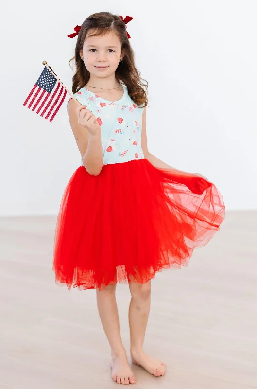 Sweet Land of Liberty Tank Tutu Dress Turtleneck Warm Winter