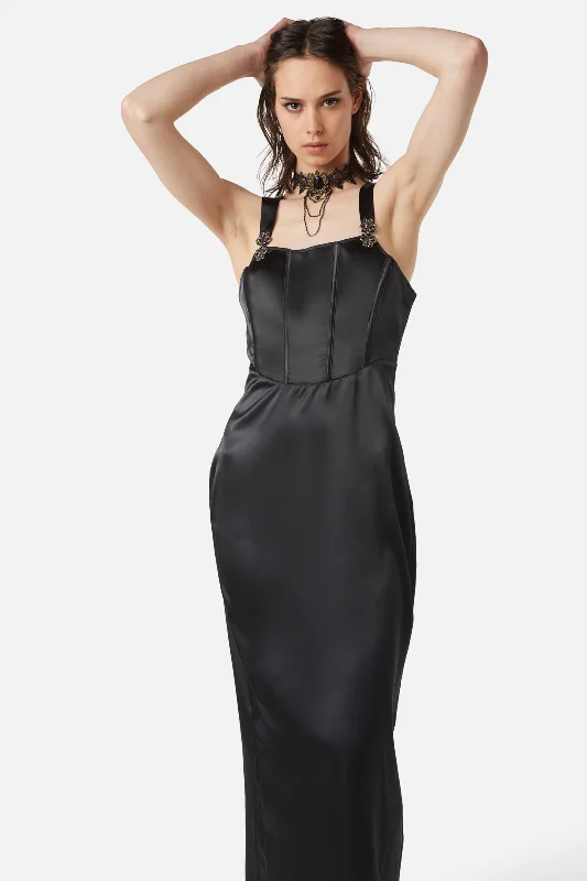 Time Locked Satin Corset Dress Tunics Chinos classic