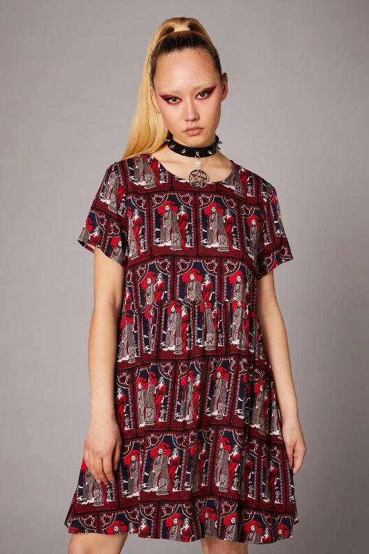 Vampire Goth Print Dress Tunics Timeless classic