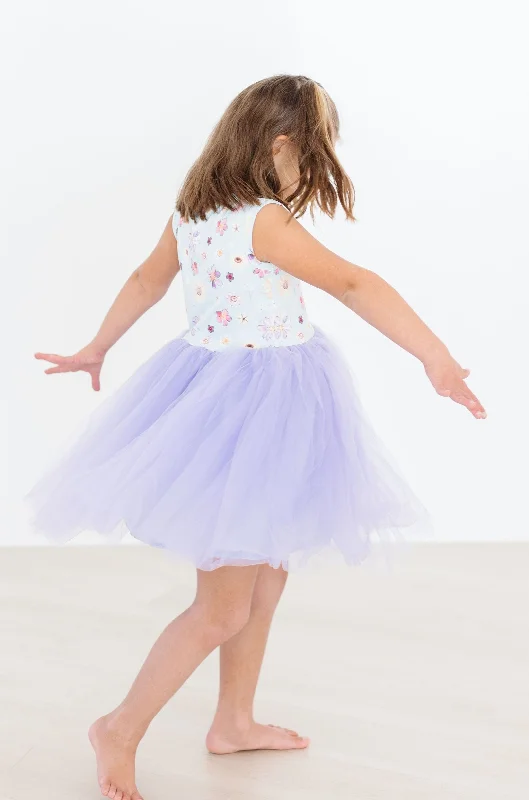 Vintage Floral Tank Tutu Dress Tunics Stylish elegant