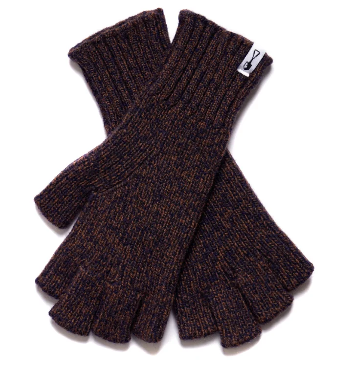 American Trench | Italian Merino Fingerless Gloves Classic Belted Cotton Trench