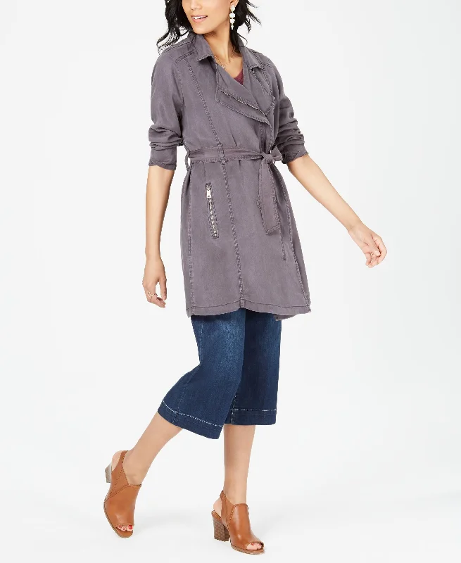 Style & Co Draped Trench Coat Modern Trench Coat Design