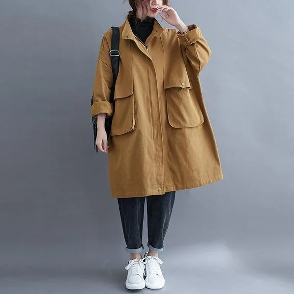 cotton plus size Oversized vintage casual loose midi winter autumn spring trench coat Parka Down Jacket Wool Coat cotton plus size Oversized vintage casual loose midi winter autumn spring trench coat Parka Down Jacket Wool Coat