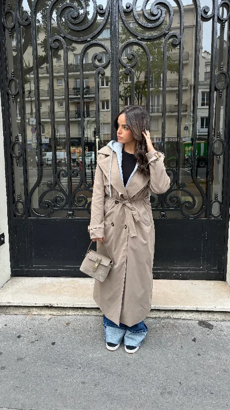 TRENCH EVE BEIGE Soft Waterproof Trench Coat