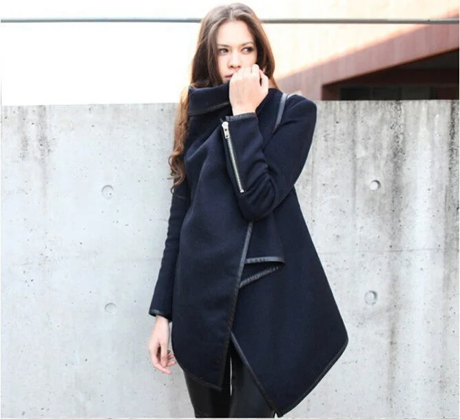 Big Sale On Autumn and Winter Coat Women Long Shawl Collar Notch Collar Lapel Collar