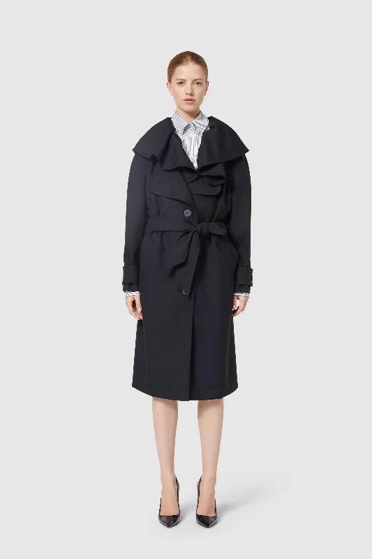 COUTURE TRENCH Modern Long Trench Jacket