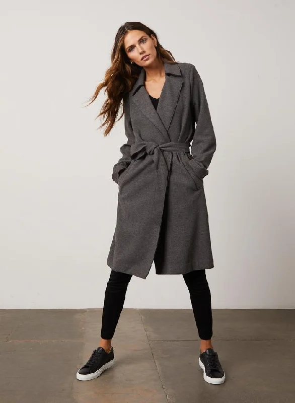 Freya Knit Trench Stylish Sleeveless Trench Coat