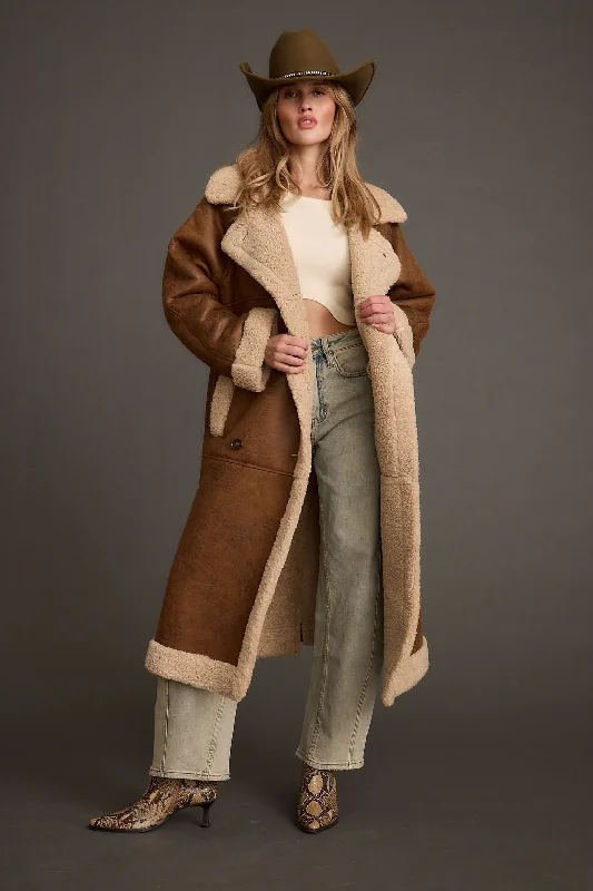 Livingston Brown Sherpa Coat Vest Waistcoat Gilet