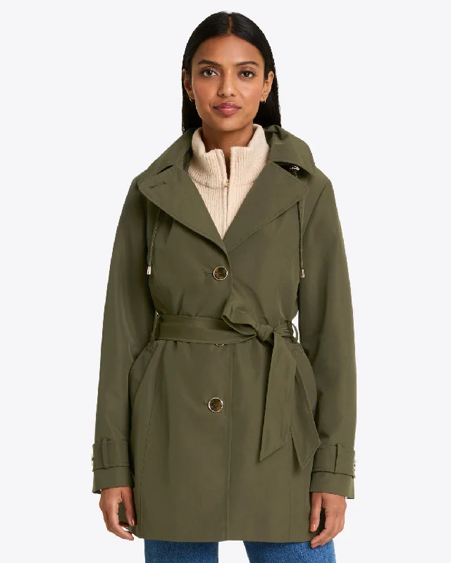 Rain Trench Fashionable Short Trench Jacket