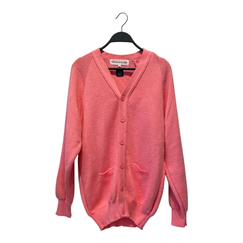 COMME des GARCONS GIRL/Heavy Cardigan/S/Acrylic/PNK/ Knit Fabric Woven Fabric Fleece Fabric COMME des GARCONS GIRL/Heavy Cardigan/S/Acrylic/PNK/ Knit Fabric Woven Fabric Fleece Fabric